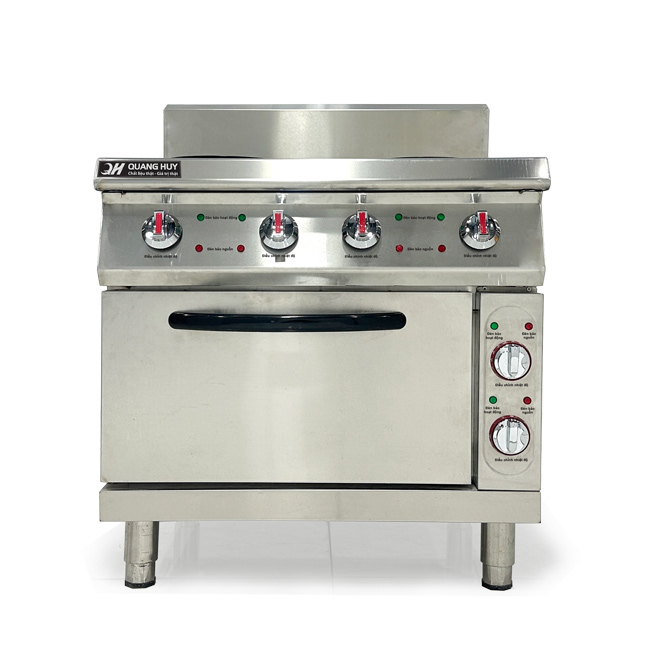 Bếp Âu 4 họng mặt từ có lò nướng