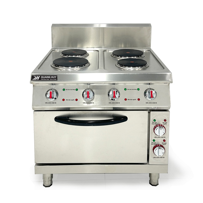 Bếp Âu 4 họng mặt từ có lò nướng
