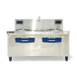Bếp xào điện 2 họng 1m6 có bầu nước
