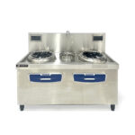 Bếp xào điện 2 họng 1m6 có bầu nước
