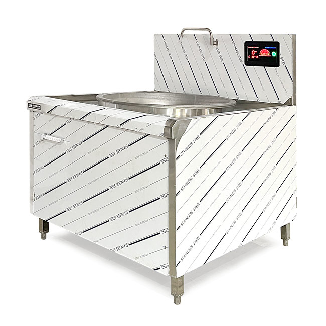 Bếp xào điện 1 họng 1m1 liền chảo BXĐL-1H-20KW-VN