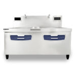 Bếp xào điện 2 họng 1m6 liền chảo LX-DG602-NK