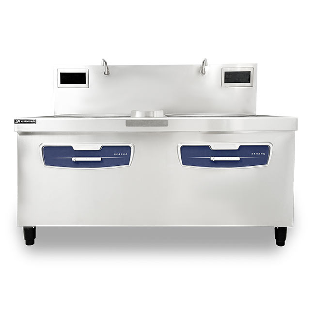 Bếp xào điện 2 họng 1m6 liền chảo LX-DG602-NK