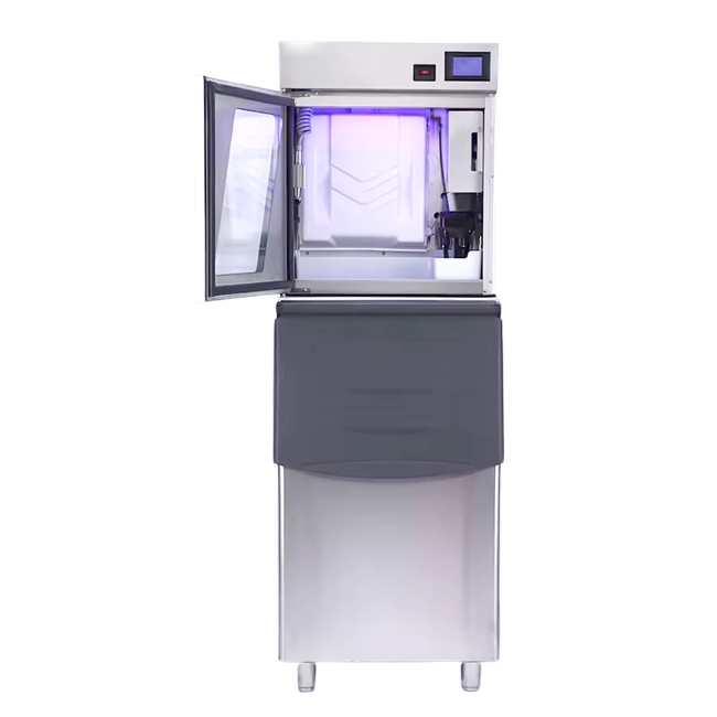 Máy làm đá viên 300kg có kính MDX300