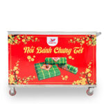 Nồi Bánh Chưng 500L Luộc từ 170 Chiếc/Mẻ Chỉ 7 Giờ NBC500