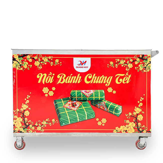 Nồi Bánh Chưng 500L Luộc từ 170 Chiếc/Mẻ Chỉ 7 Giờ NBC500