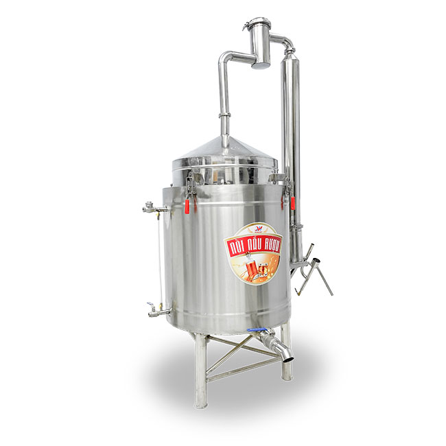 Nồi nấu rượu 40kg gạo/mẻ NNR40