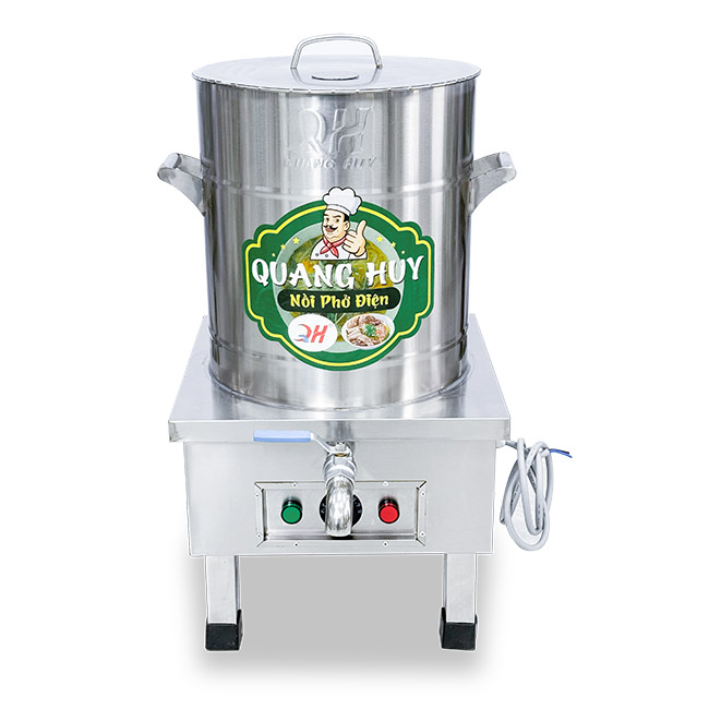 Nồi phở điện inox xước 25L