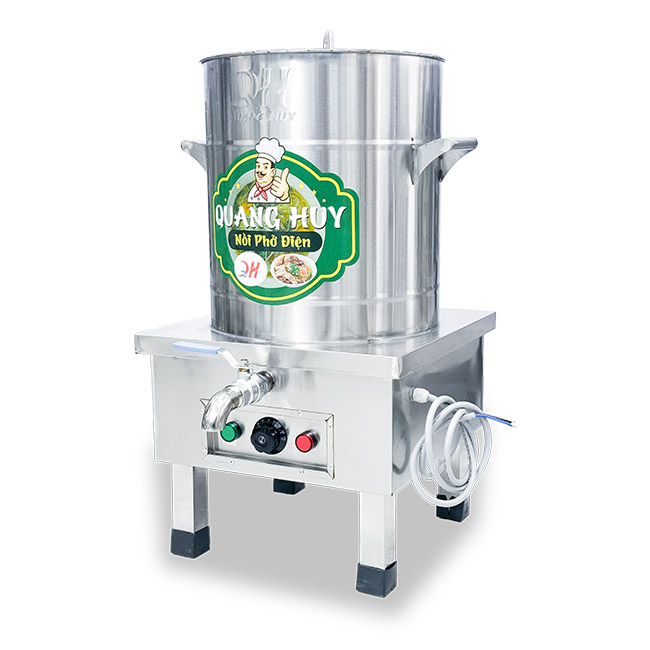 Nồi phở điện inox xước 30L