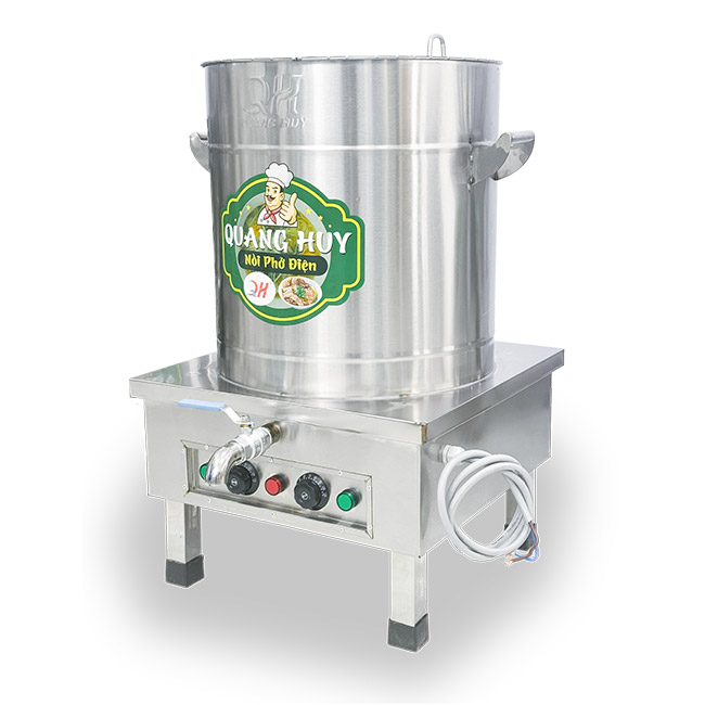 Nồi phở điện inox xước 50L