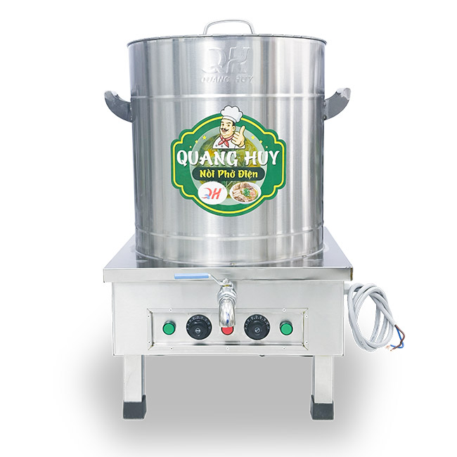 Nồi phở điện inox xước 70L