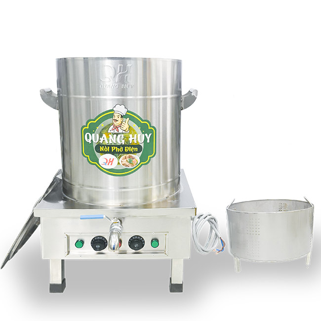 Nồi phở điện inox xước 80L