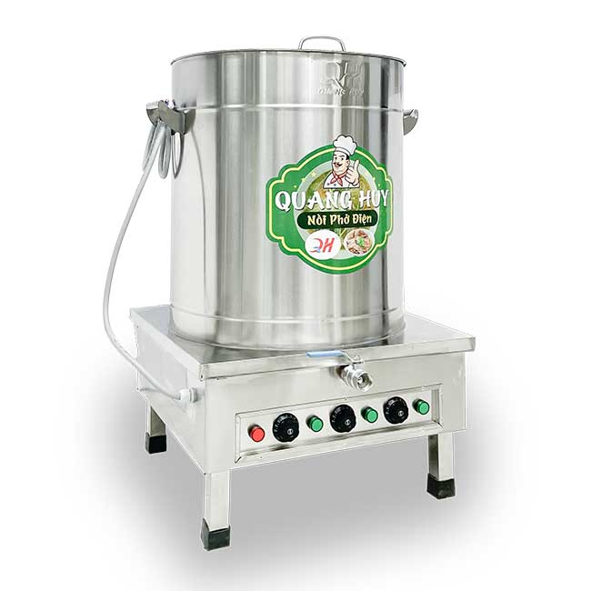 Nồi phở điện inox xước 100L