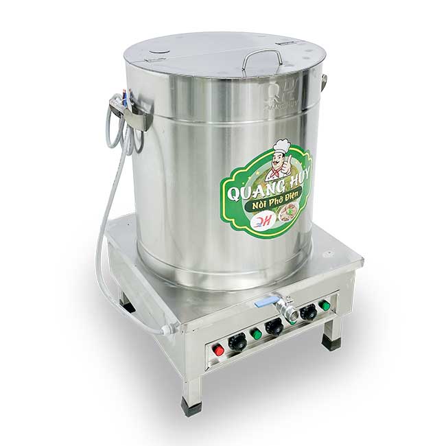 Nồi phở điện inox xước 120L