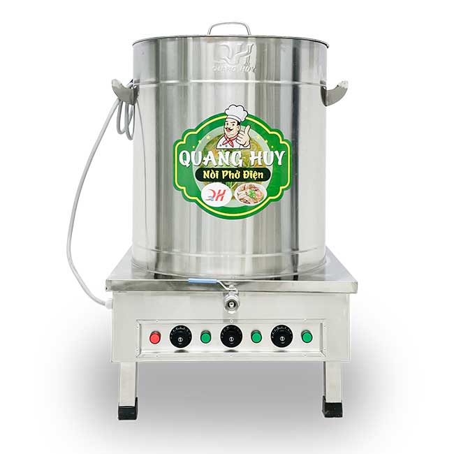 Nồi phở điện inox xước 150L