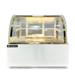 Tủ trưng bày bánh kem để bàn 90cm 2 tầng kính cong TBK2T-0.9BC