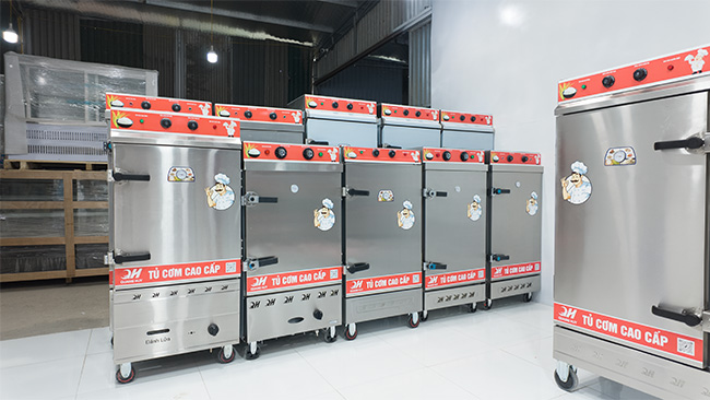 Phân loại tủ nấu cơm điện gas theo năng suất