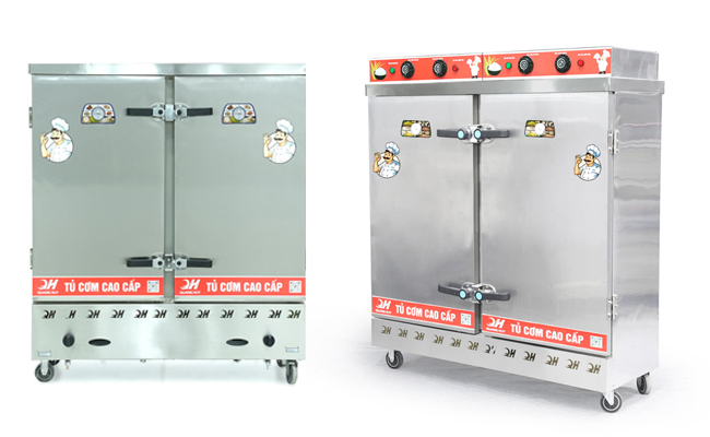 So sánh tủ nấu cơm bằng gas và tủ nấu cơm bằng điện